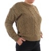 STRUCTURED KNITTED PULLOVER ONLY γυναικειο πουλοβερ χακι