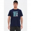 BASEHIT MENS T-SHIRT NAVY BLUE