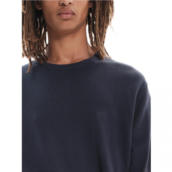 BASEHIT MENS KNIT D BLUE