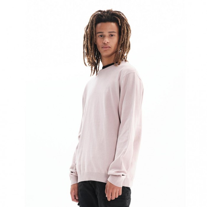 BASEHIT MENS KNIT NUDE PINK