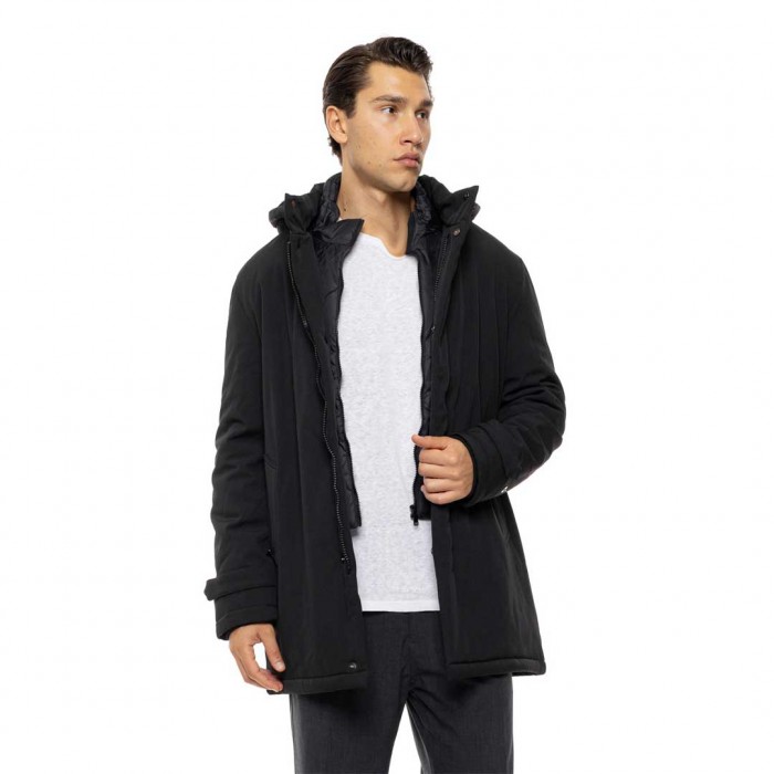 BISTON MAN JACKET LONG BLACK