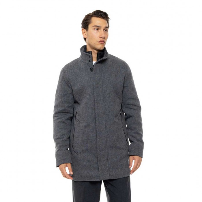 BISTON MAN COAT DK GREY