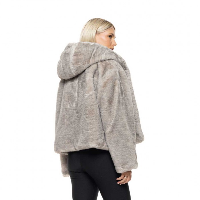 BISTON WOMAN FAUX JACKET GREY