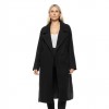 BISTON WOMAN LONG COAT BLACK