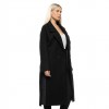 BISTON WOMAN LONG COAT BLACK