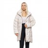 BISTON WOMAN LONG JACKET ECRU