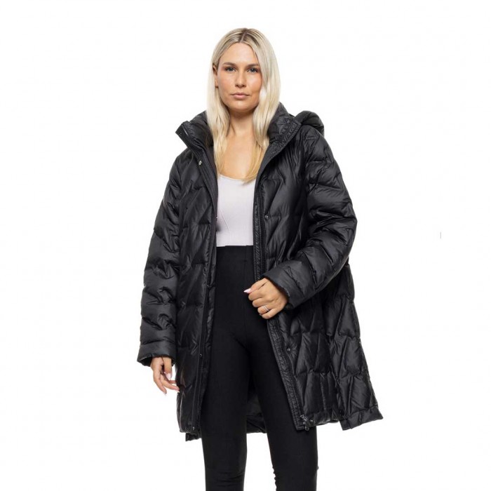 BISTON WOMAN LONG JACKET BLACK