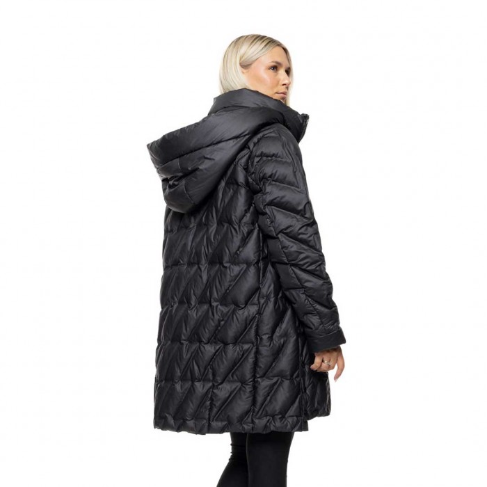 BISTON WOMAN LONG JACKET BLACK