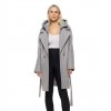 BISTON WOMAN COAT LIGHT GREY