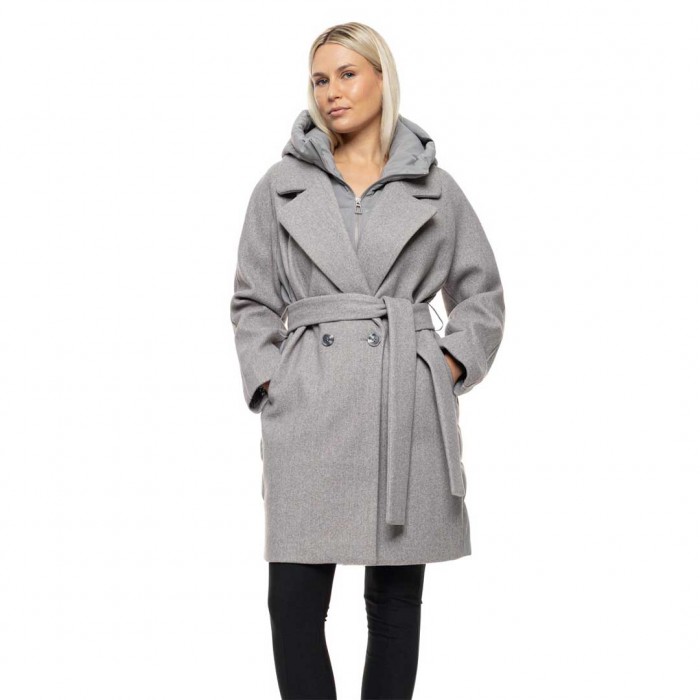 BISTON WOMAN COAT LIGHT GREY