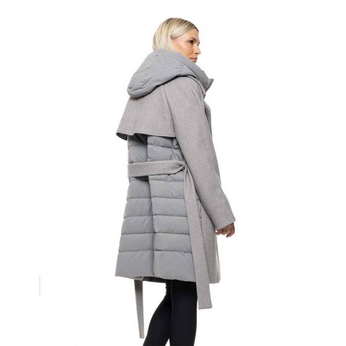BISTON WOMAN COAT LIGHT GREY