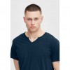 BLEND MAN T SHIRT V NECK BLUE