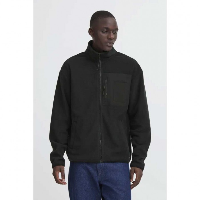 BLEND MAN FLEECE ZIP BLACK
