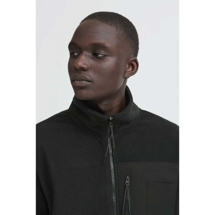 BLEND MAN FLEECE ZIP BLACK