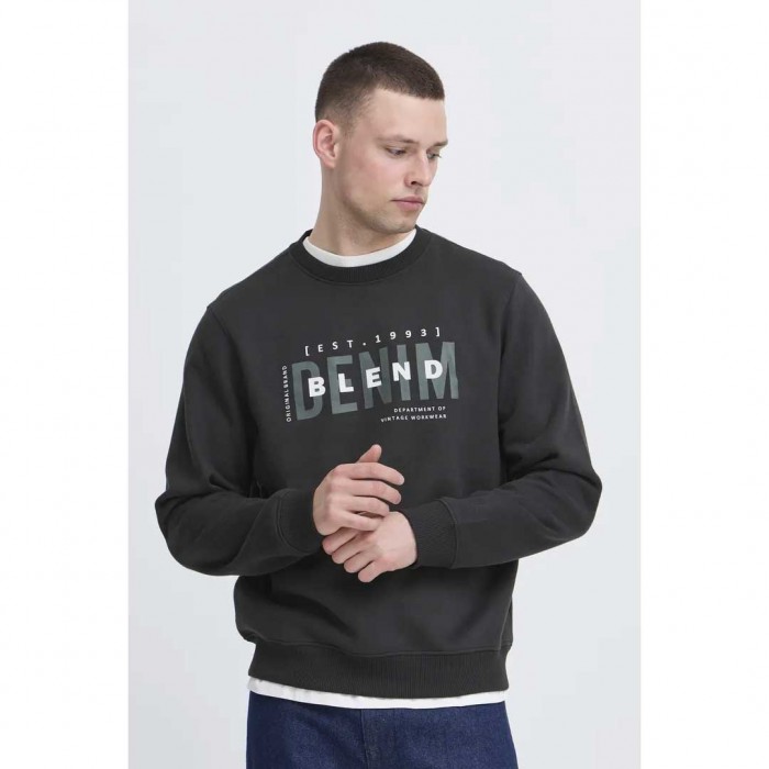 BLEND MAN LOGO SWEATSHIRT BLACK
