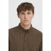 BLEND MAN STRIPE SHIRT BROWN BLEND MAN STRIPE SHIRT BROWN