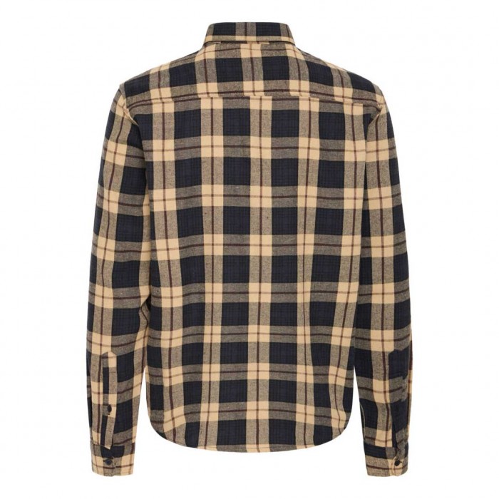 BLEND MAN SHIRT BEIGE/BLUE