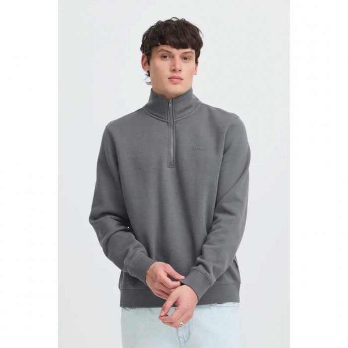 BLEND MAN ZIP HOOD GRAY