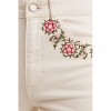 DESIGUAL Flared cropped jeans ECRU