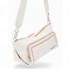 DESIGUAL M embroidered shoulder bag BEIGE