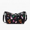 DESIGUAL WOMAN BAG WITH FLOWERS BLACK DESIGUAL WOMAN BAG WITH FLOWERS BLACK