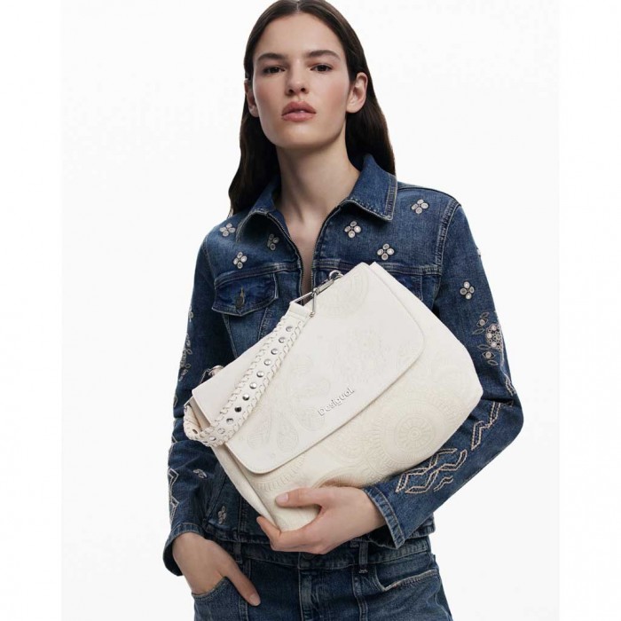 DESIGUAL WOMAN BAG DEJAVU ECRU