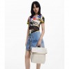 DESIGUAL Medium chrome flap backpack ECRU DESIGUAL Medium chrome flap backpack ECRU