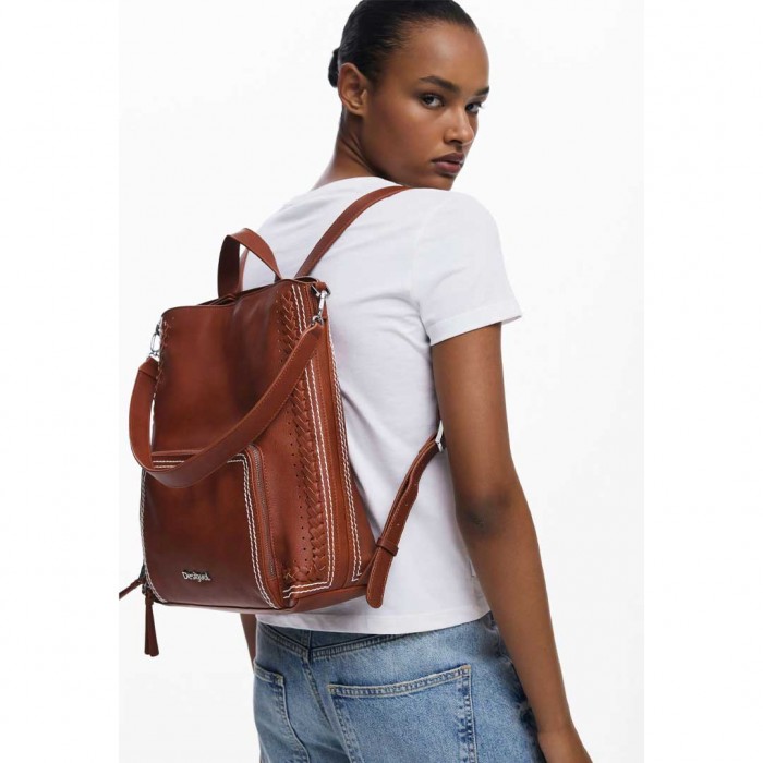 DESIGUAL WOMAN BACKPACK DARK BROWN