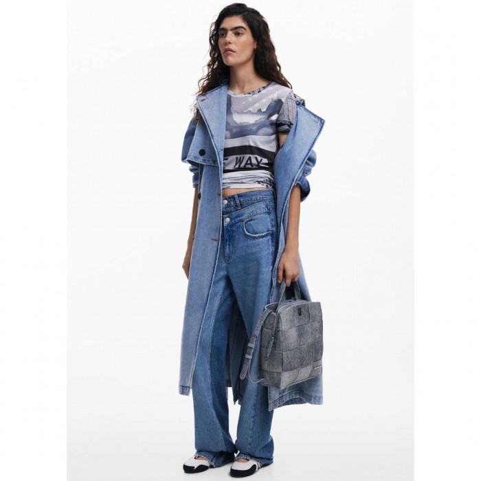 DESIGUAL WOMAN BACKPACK JEAN BLUE