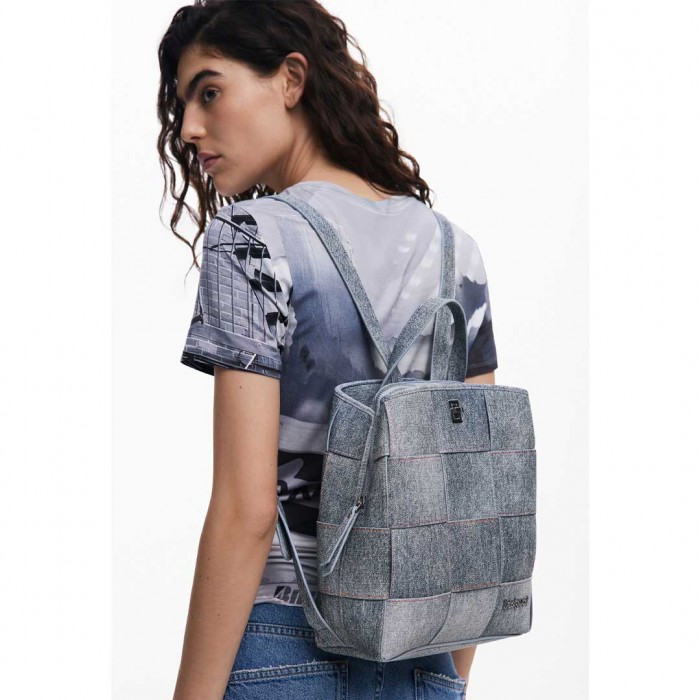 DESIGUAL WOMAN BACKPACK JEAN BLUE