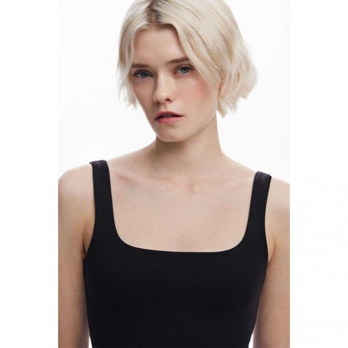DESIGUAL WOMAN DRESS BLACK/WHITE