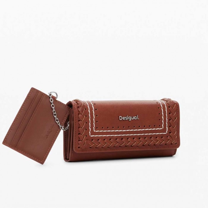 DESIGUAL WOMAN BIG WALLET BROWN