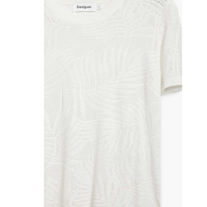 DESIGUAL WOMAN LONGSLEEVE BLOUSE WHITE