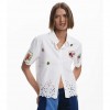 DESIGUAL WOMAN SHIRT WHITE DESIGUAL WOMAN SHIRT WHITE