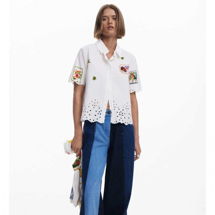 DESIGUAL WOMAN SHIRT WHITE