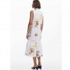 DESIGUAL WOMAN MAXI DRESS WHITE DESIGUAL WOMAN MAXI DRESS WHITE
