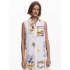 DESIGUAL WOMAN MAXI DRESS WHITE DESIGUAL WOMAN MAXI DRESS WHITE
