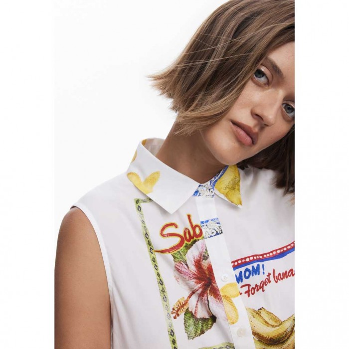 DESIGUAL WOMAN MAXI DRESS WHITE