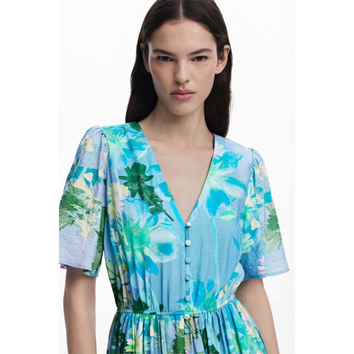 DESIGUAL WOMAN MAXI DRESS FLORAL SIEL