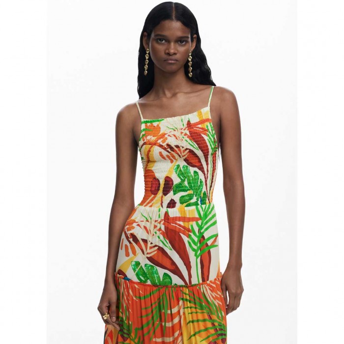 DESIGUAL WOMAN FLORAL MAXI DRESS