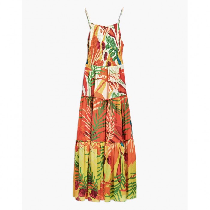 DESIGUAL WOMAN FLORAL MAXI DRESS