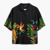 DESIGUAL WOMAN FLOWERS SHIRT BLACK DESIGUAL WOMAN FLOWERS SHIRT BLACK