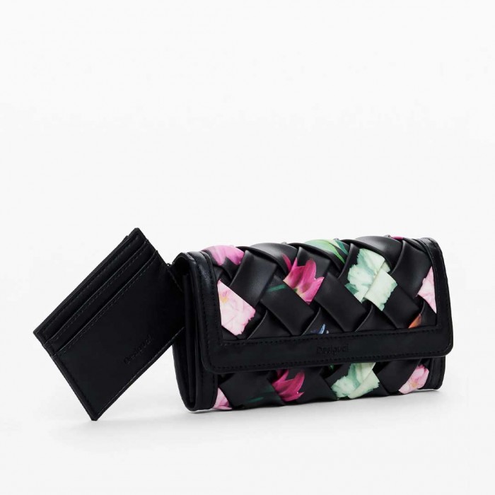 DESIGUAL WOMAN BIG WALLET BLACK 1