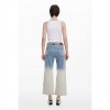 DESIGUAL WOMAN WIDE LEG JEAN FLOWERS BLUE DESIGUAL WOMAN WIDE LEG JEAN FLOWERS BLUE