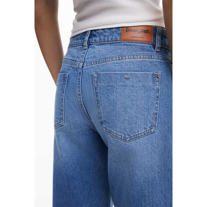DESIGUAL WOMAN WIDE LEG JEAN BLUE