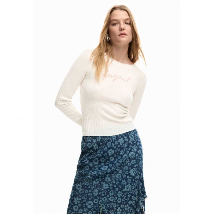 DESIGUAL Denim ruffle skirt BLUE