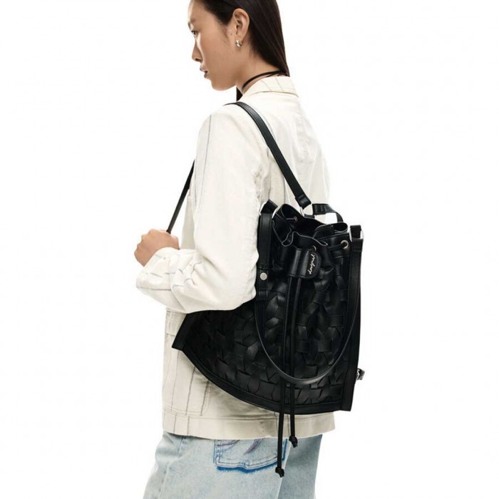 DESIGUAL Women's Black Backpack Pouch