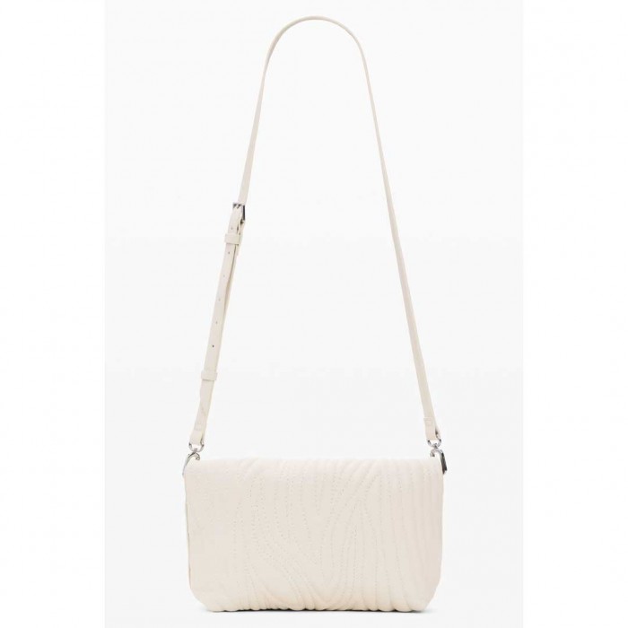 DESIGUAL Medium embossed bag ECRU DESIGUAL Medium embossed bag ECRU