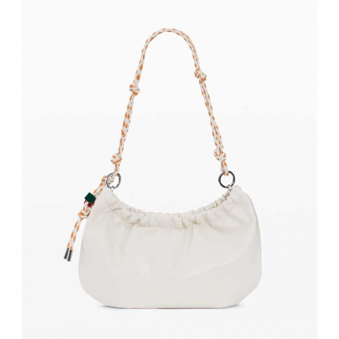 DESIGUAL Medium Oval Bag With Charms ECRU