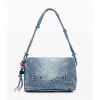 DESIGUAL Medium denim charms bag LIGHT BLUE DESIGUAL Medium denim charms bag LIGHT BLUE